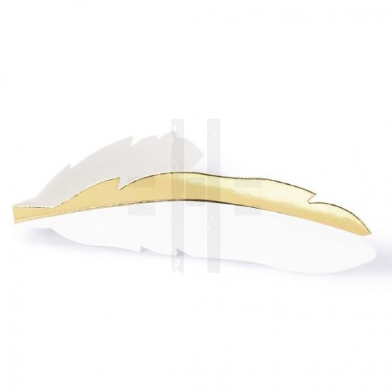    Ültető kártya toll formában - 10 db/csomag Esküvői díszítés